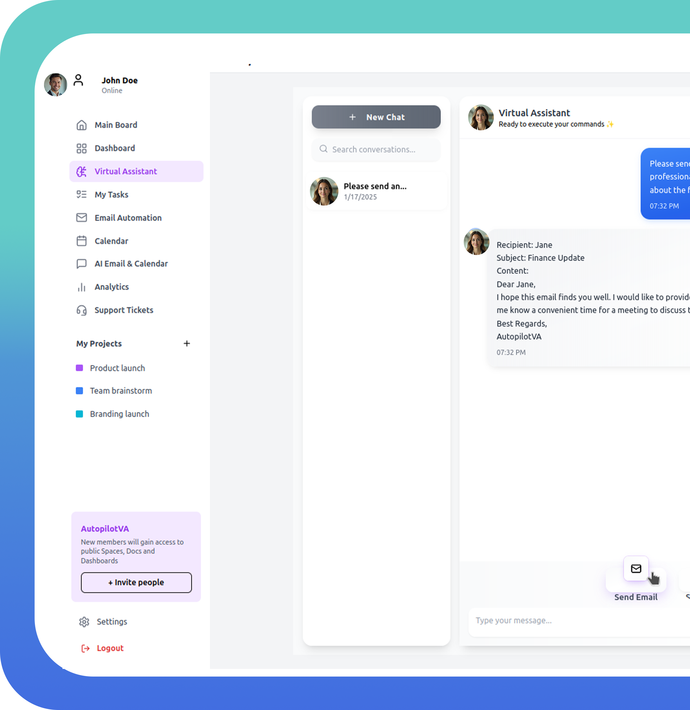 AutopilotVA - AI Virtual Assistant SaaS